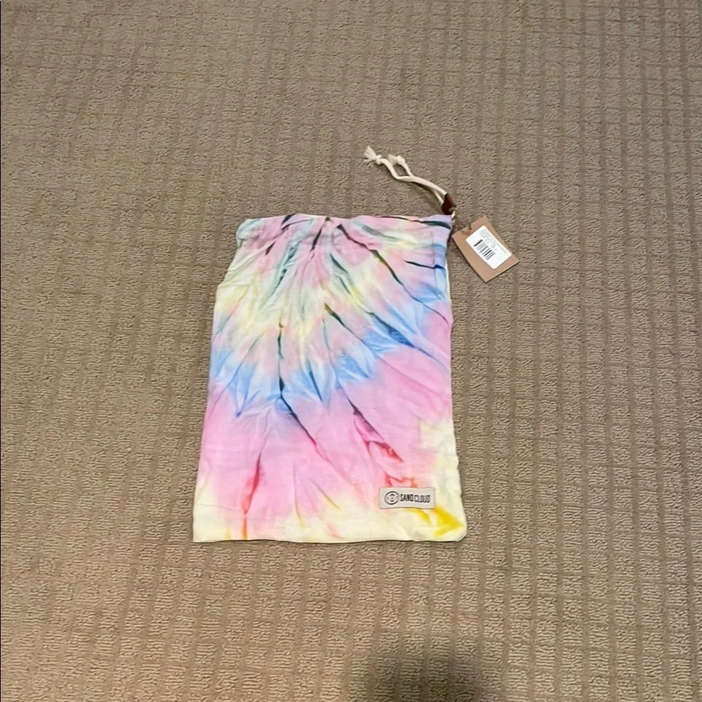 Sand Cloud Pastel Tie-Dye Drawstring Cosmetic Pouch